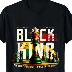 Black King Chess T-Shirt – “The Most Powerful Piece in the Game”